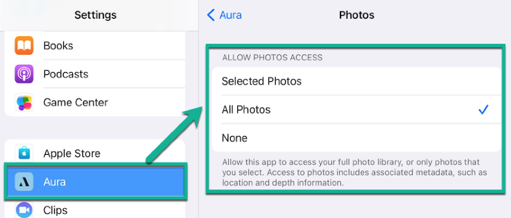 Sending Photos by email – Aura Help Center