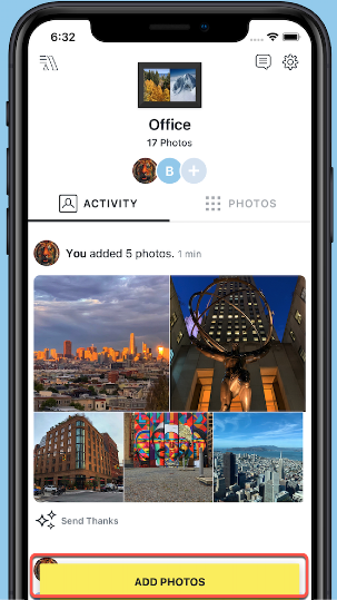 Adding photos &amp; videos to a frame – Aura Help Center