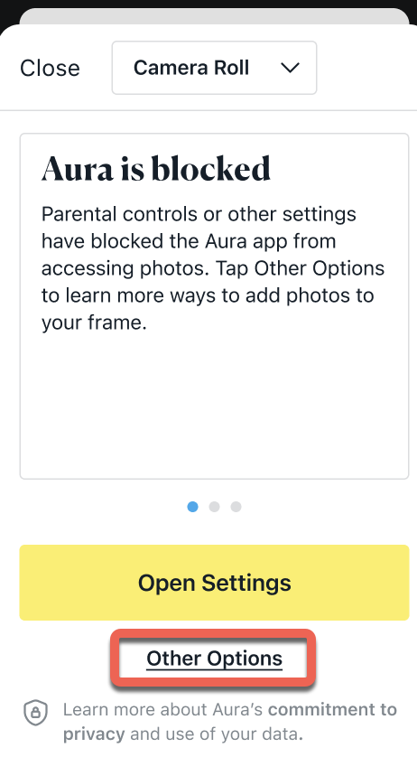 Sending Photos by email – Aura Help Center